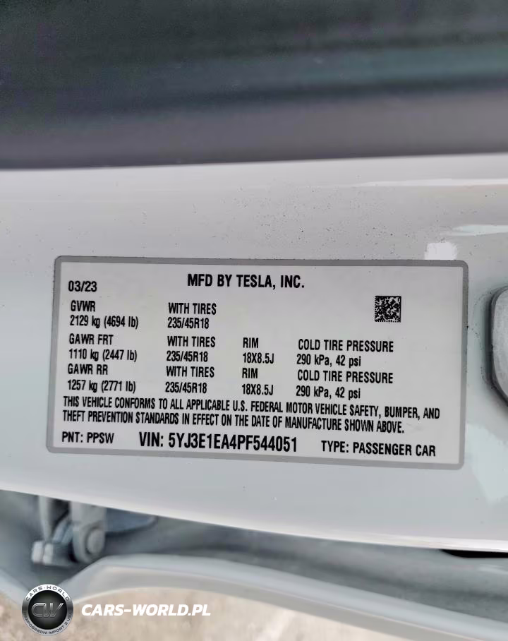 2023 Tesla Model 3 VIN:5YJ3E1EA4PF544051 - 13