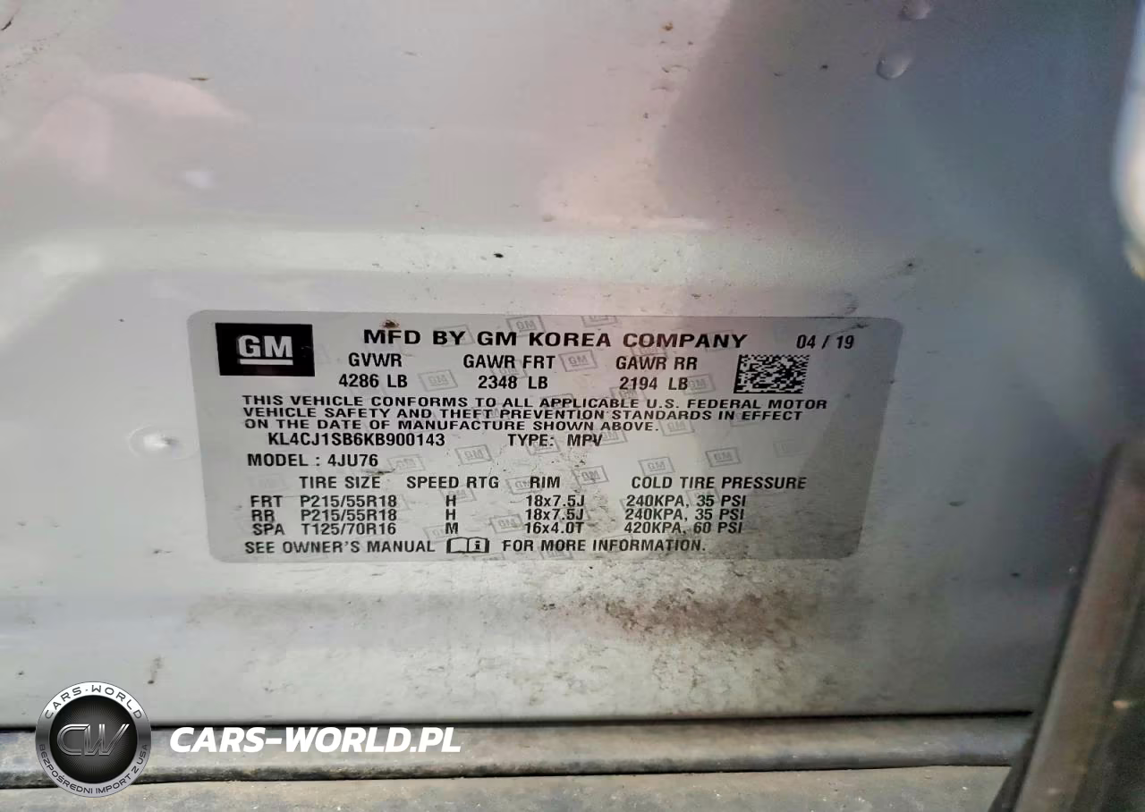 2019 Buick Encore Sport Touring VIN:KL4CJ1SB6KB900143 - 13