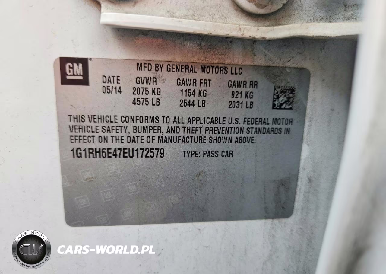 2014 Chevrolet Volt VIN:1G1RH6E47EU172579 - 12