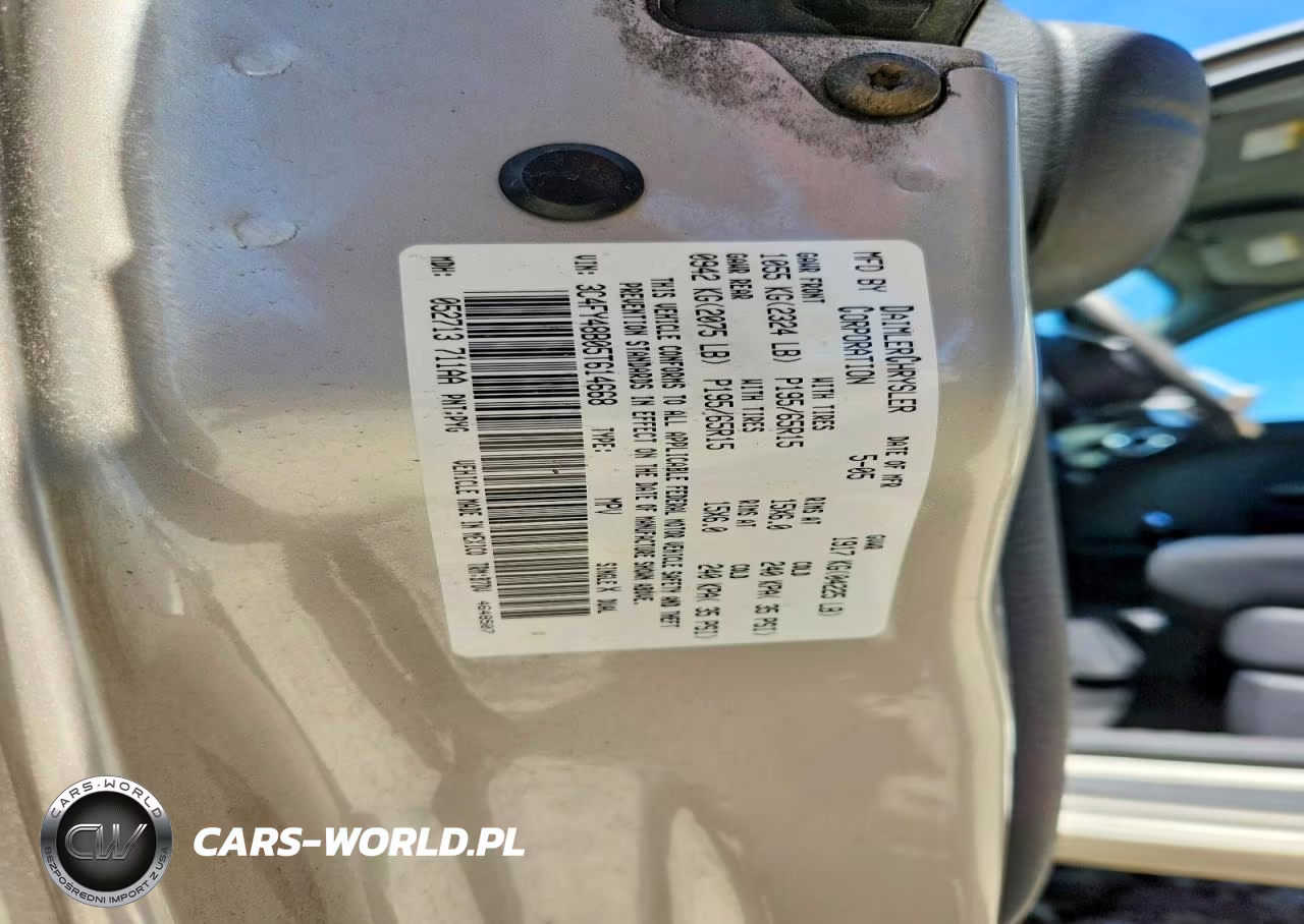 2005 Chry Pt Cruiser VIN:3C4FY48B05T614668 - 12