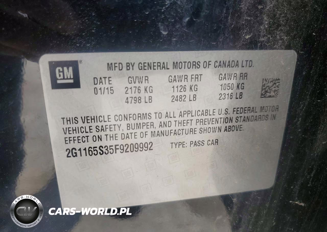 2015 Chevrolet Impala Ltz VIN:2G1165S35F9209992 - 12