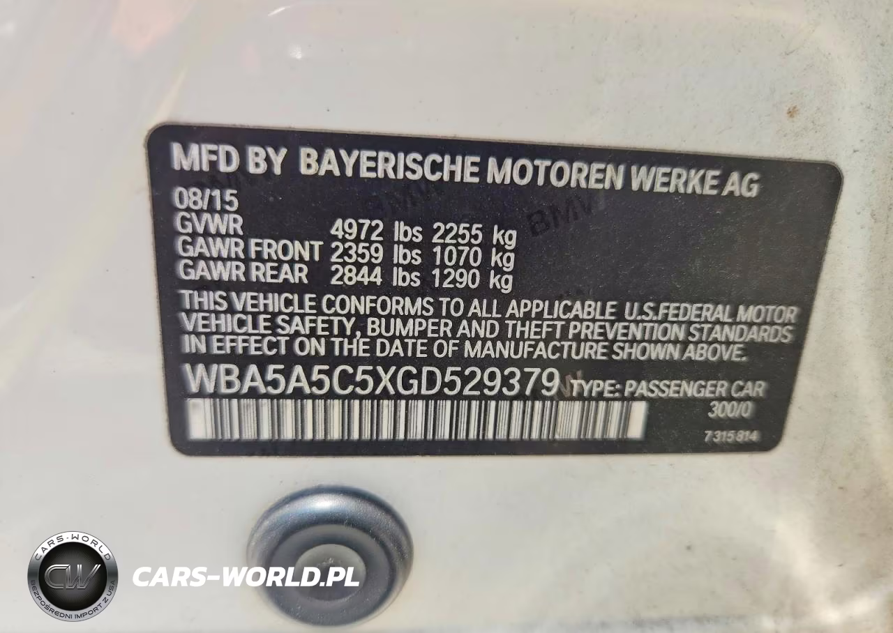 2016 BMW 528 I VIN:WBA5A5C5XGD529379 - 12