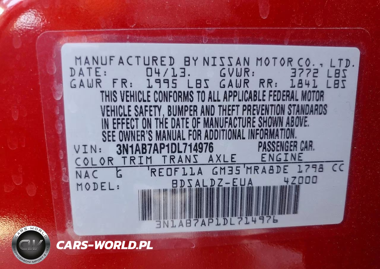 2013 Nissan Sentra S VIN:3N1AB7AP1DL714976 - 12