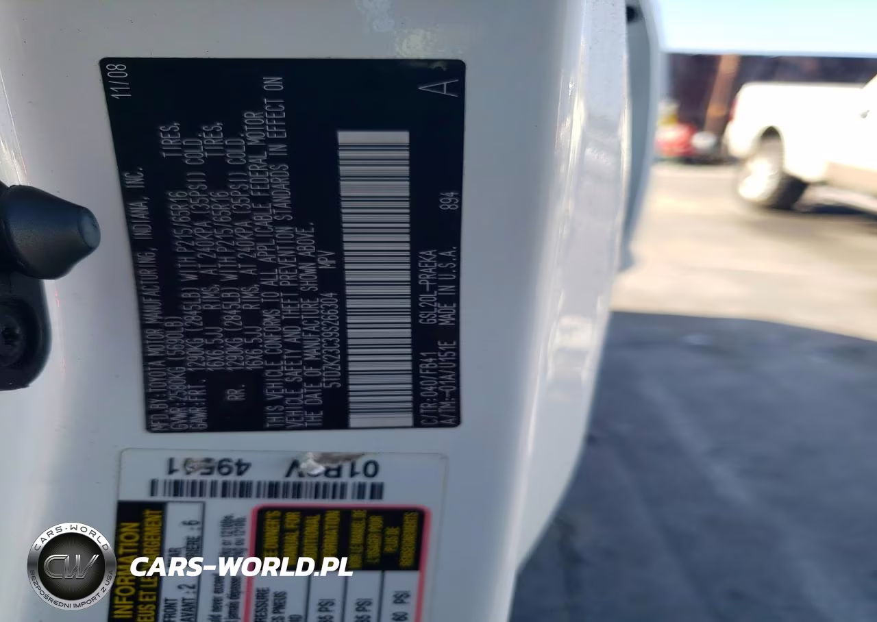 2009 Toyota Sienna Ce 8-Passenger VIN:5TDZK23C39S266304 - 12