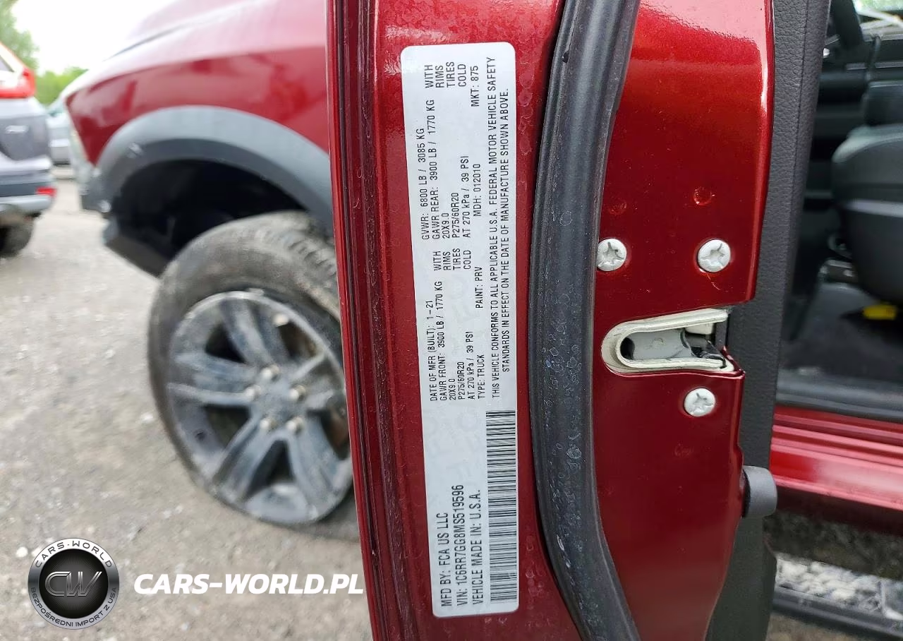 2021 Ram 1500 Classic Slt VIN:1C6RR7GG8MS519596 - 12