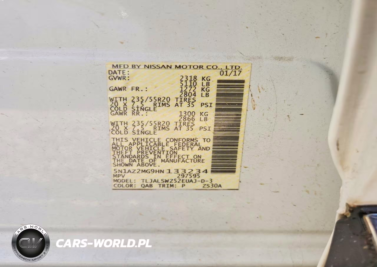 2017 Nissan Murano Platinum VIN:5N1AZ2MG9HN133234 - 12