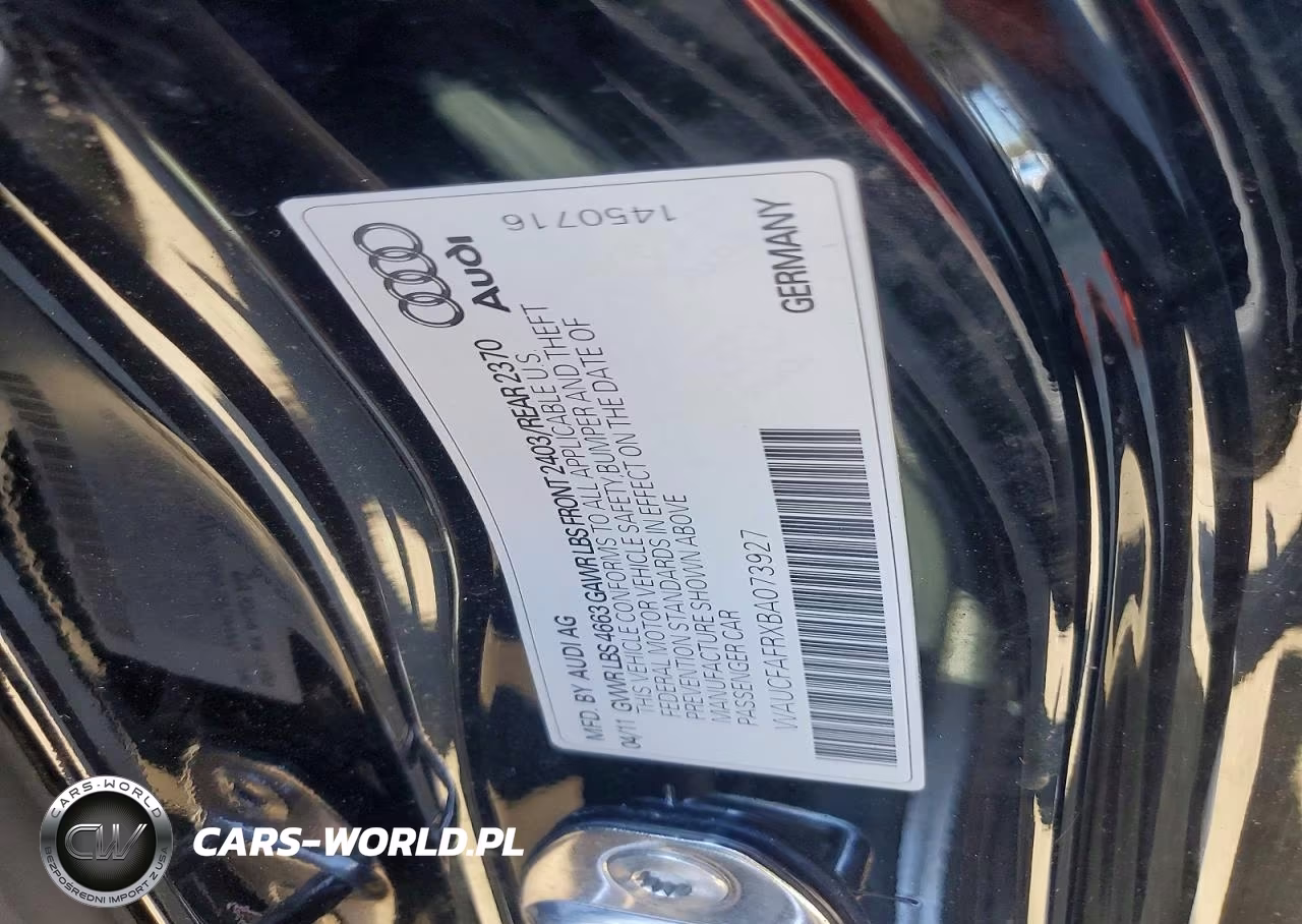 2011 Audi A5 Premium VIN:WAUCFAFRXBA073927 - 12