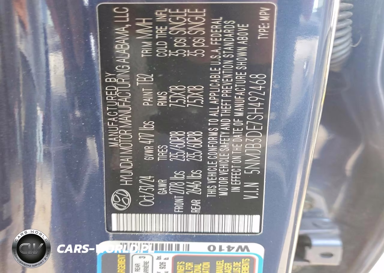 2025 Hyundai Tucson Sel VIN:5NMJB3DE7SH492468 - 13