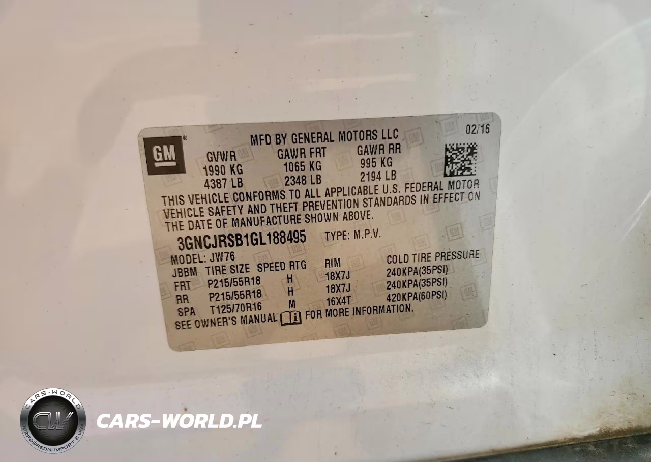 2016 Chevrolet Trax Ltz VIN:3GNCJRSB1GL188495 - 13