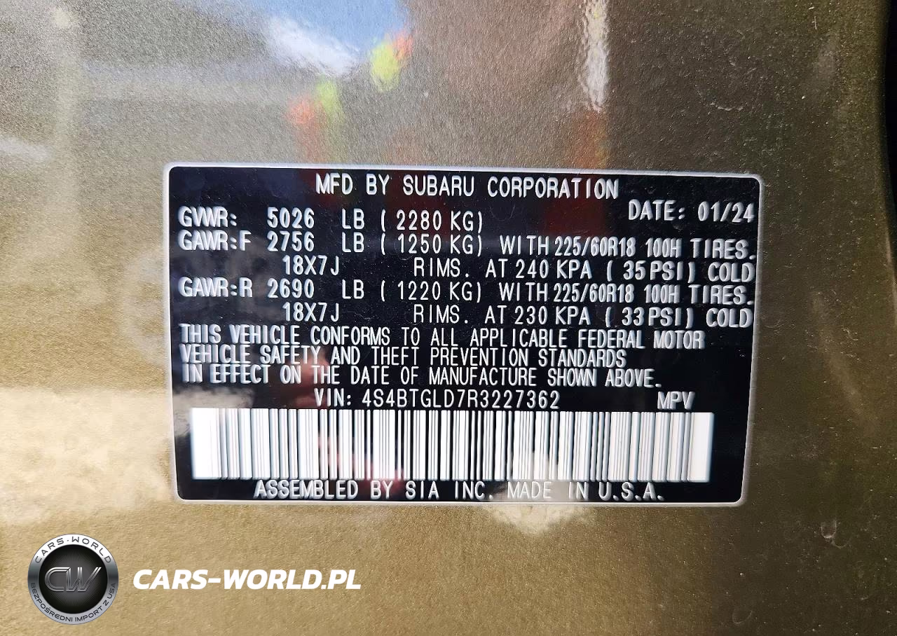 2024 Subaru Outback Onyx Edition Xt VIN:4S4BTGLD7R3227362 - 14