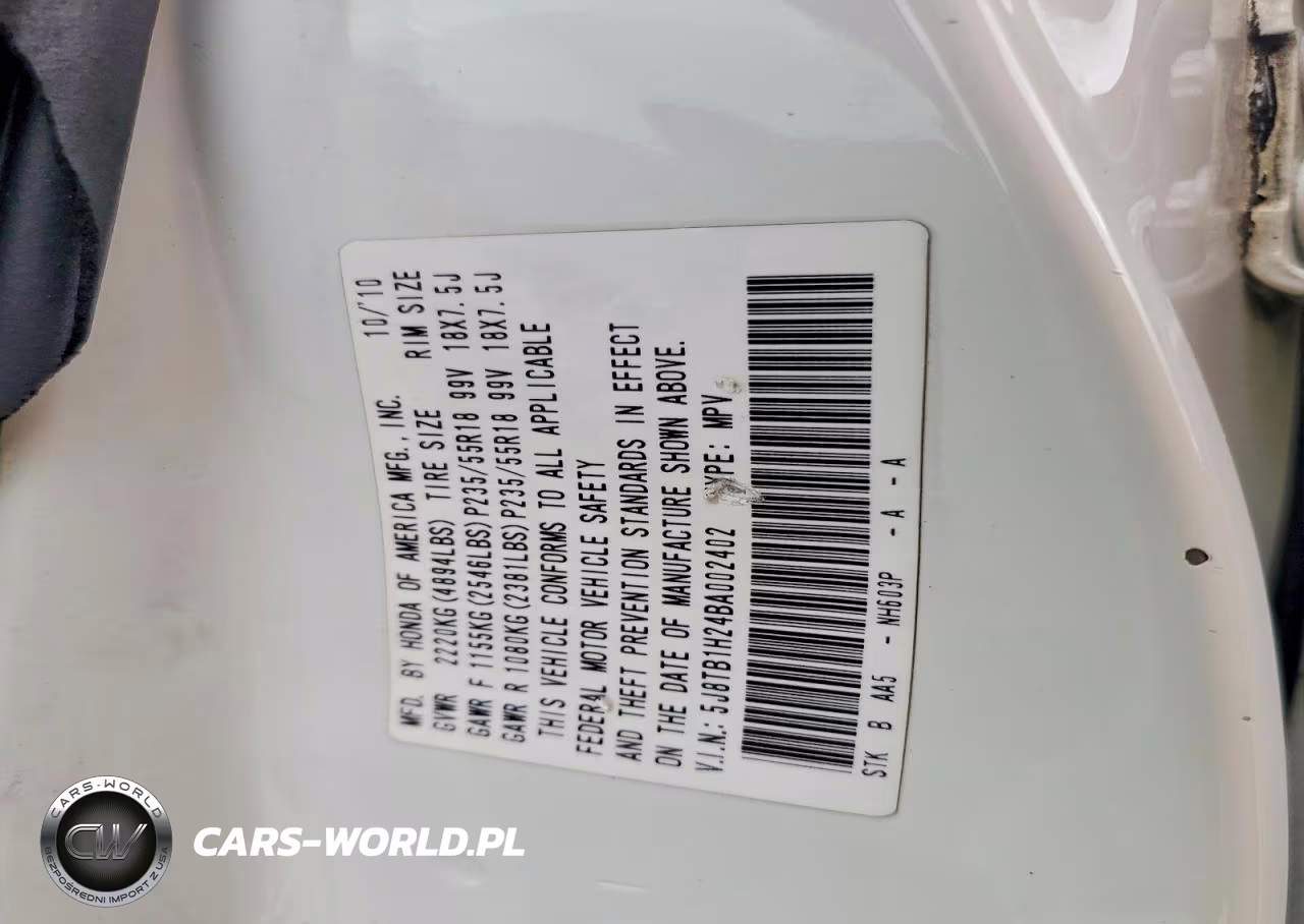 2011 Acura Rdx VIN:5J8TB1H24BA002402 - 13