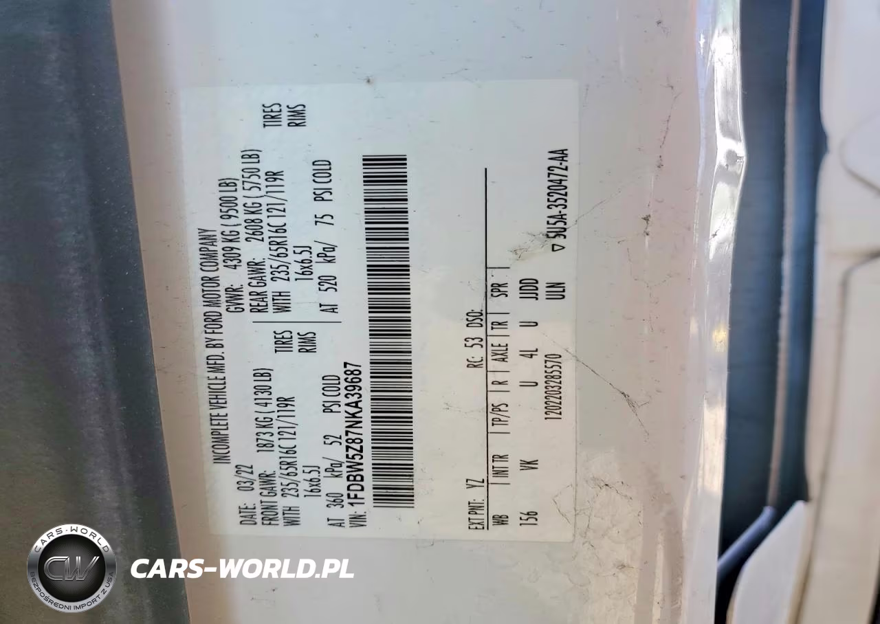 2022 Ford Transit Refrigerated Box Truck VIN:1FDBW5Z87NKA39687 - 13