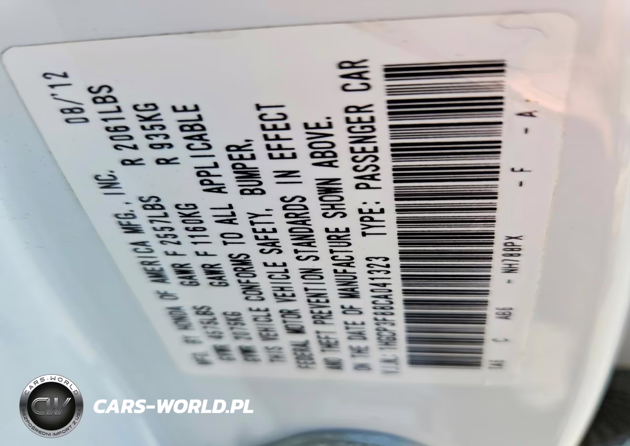 2012 Honda Accord Exl VIN:1HGCP3F88CA041323 - 13