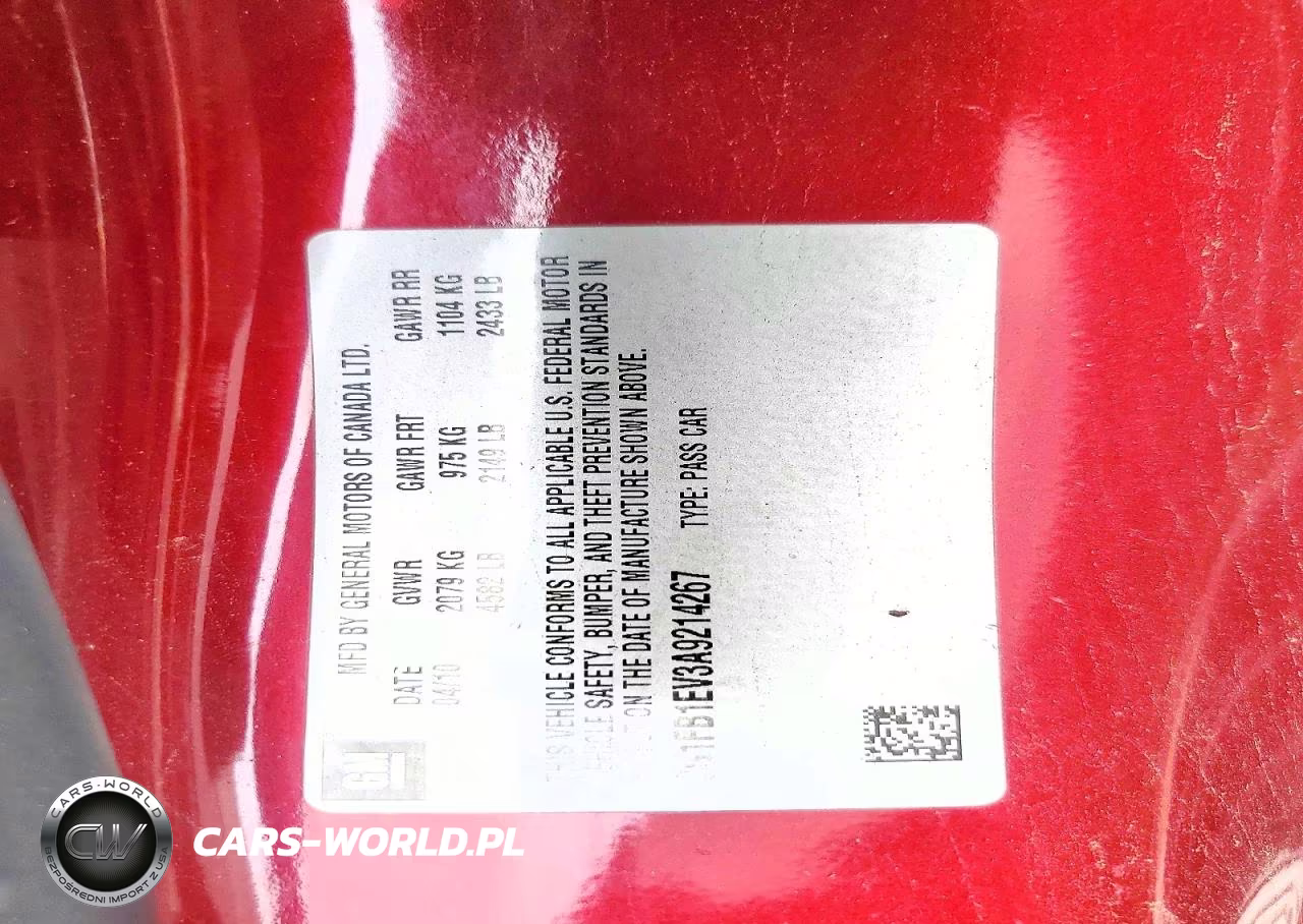 2010 Chevrolet Camaro Lt VIN:2G1FB1EV3A9214267 - 12
