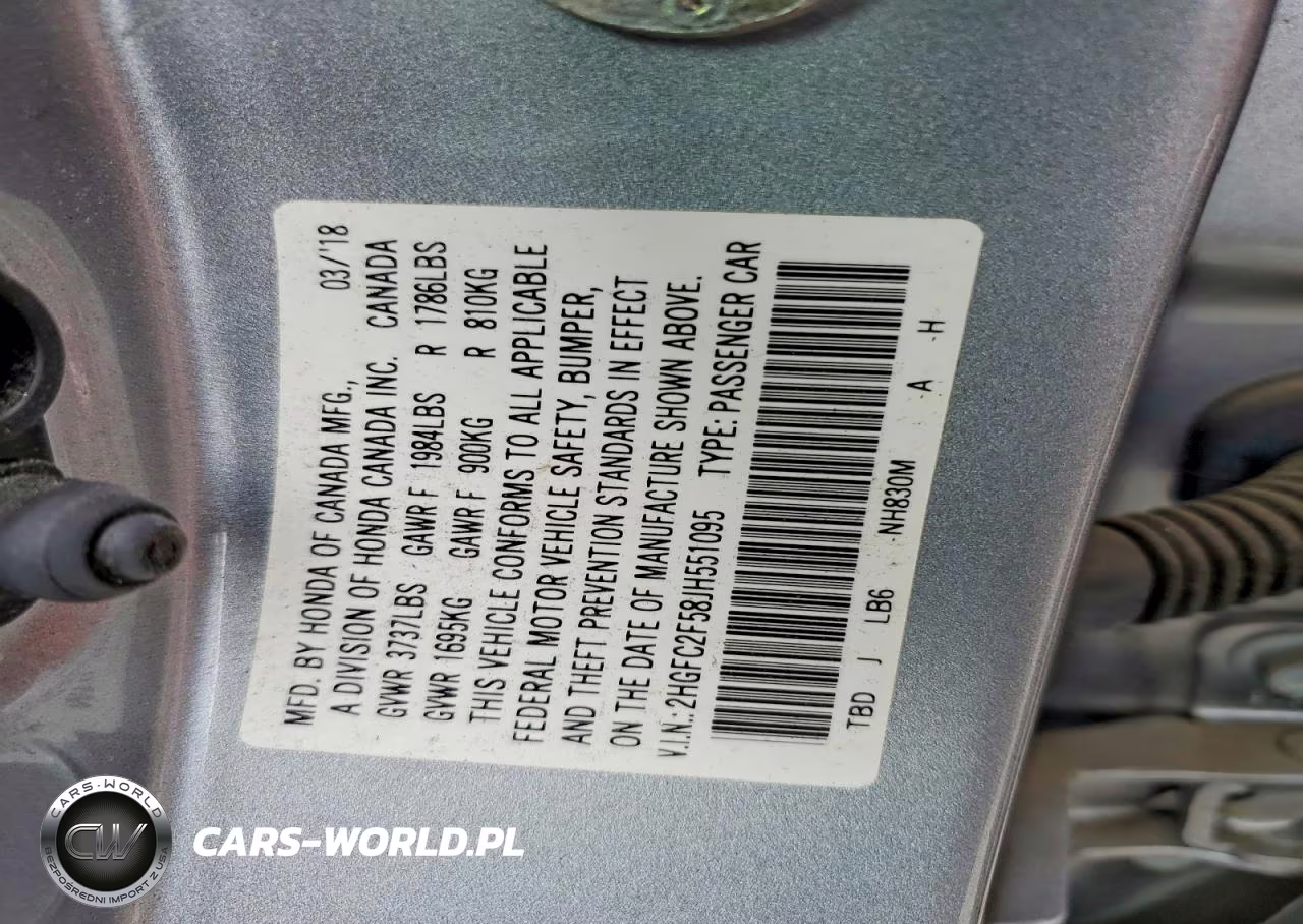 2018 Honda Civic Lx VIN:2HGFC2F58JH551095 - 12