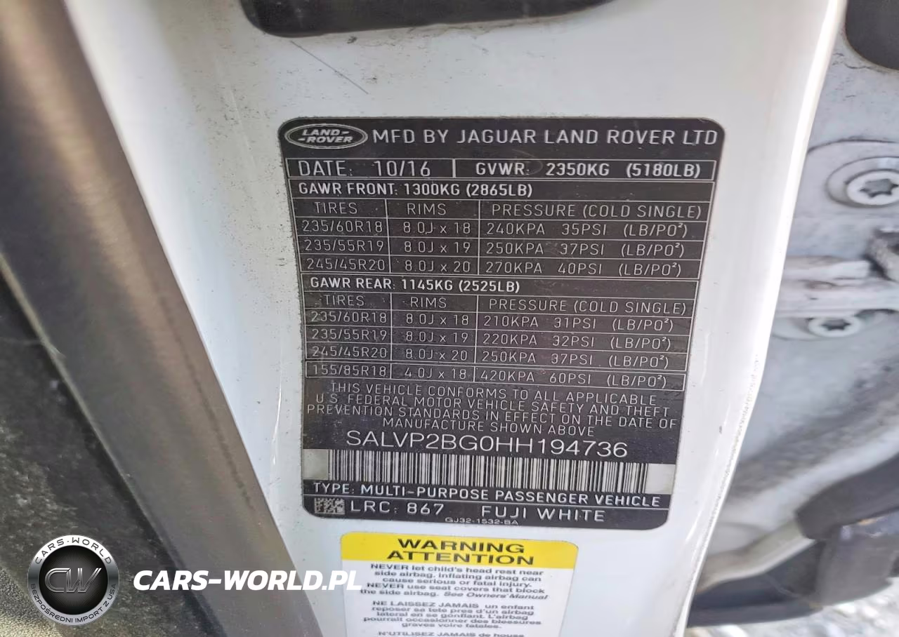 2017 Land Rover Range Rover Evoque Se VIN:SALVP2BG0HH194736 - 13