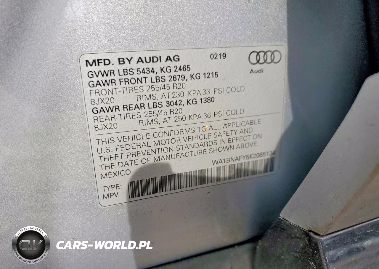 2019 Audi Q5 Premium Plus VIN:WA1BNAFY5K2065134 - 13