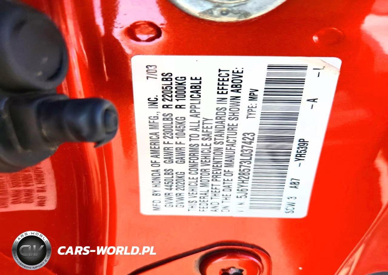 2003 Honda Element Ex VIN:5J6YH28573L037423 - 13