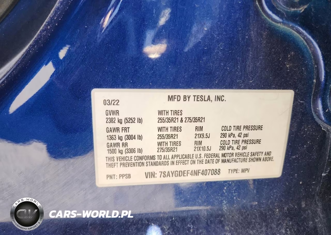 2022 Tesla Model Y VIN:7SAYGDEF4NF407088 - 12