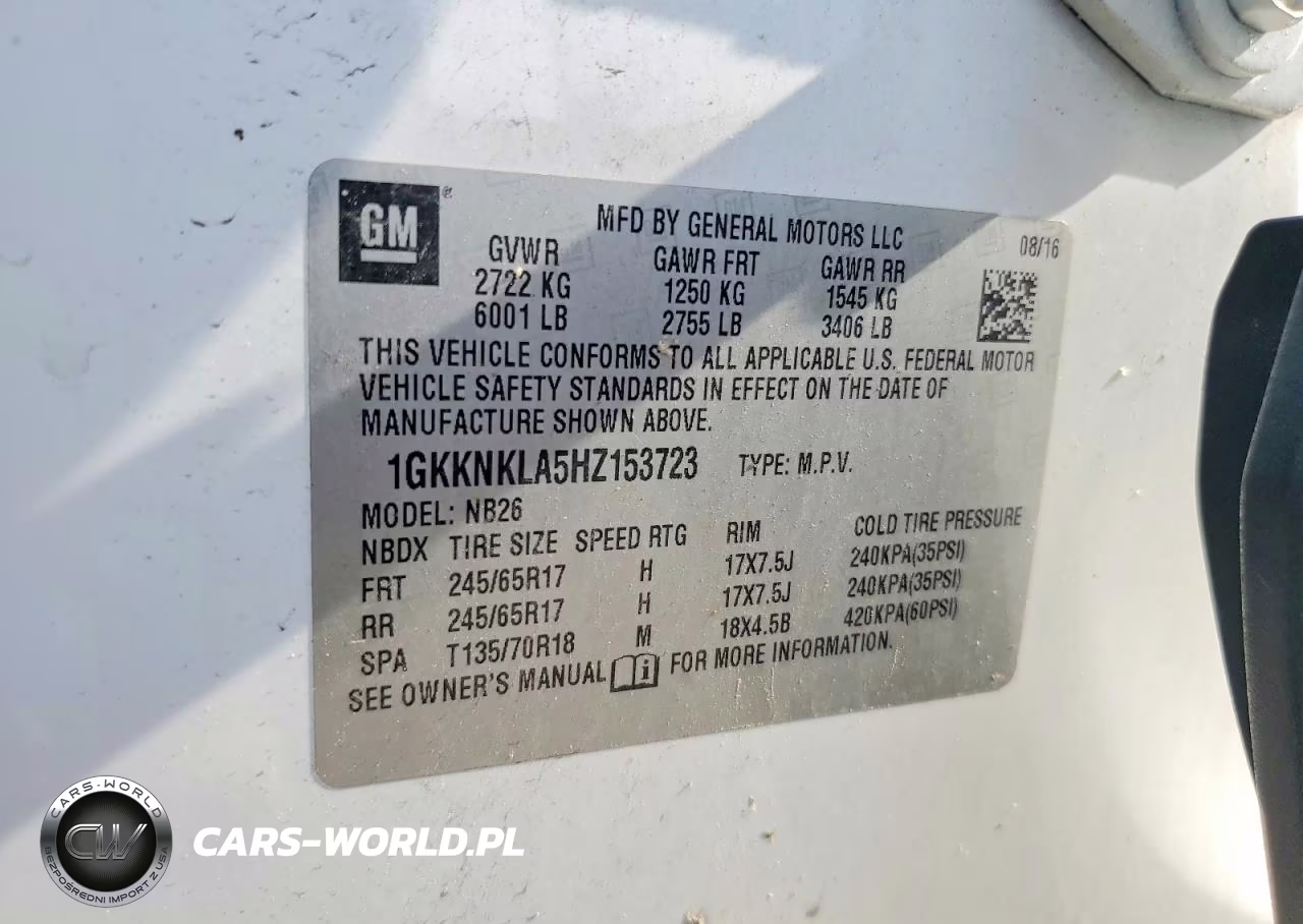 2017 GMC Acadia Sle VIN:1GKKNKLA5HZ153723 - 13