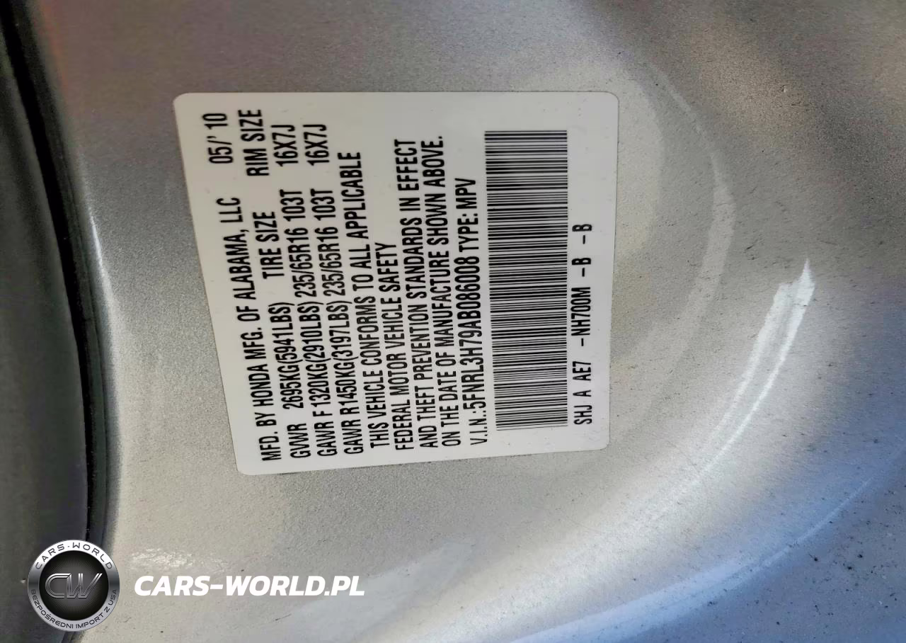 2010 Honda Odyssey Exl VIN:5FNRL3H79AB086008 - 14