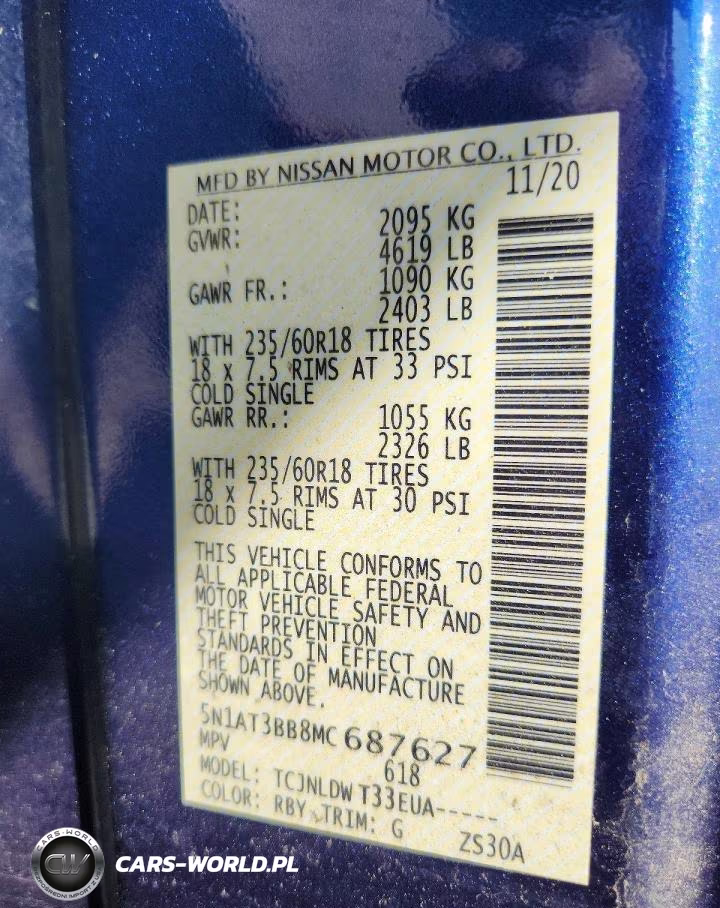 2021 Nissan Rogue Sv VIN:5N1AT3BB8MC687627 - 14