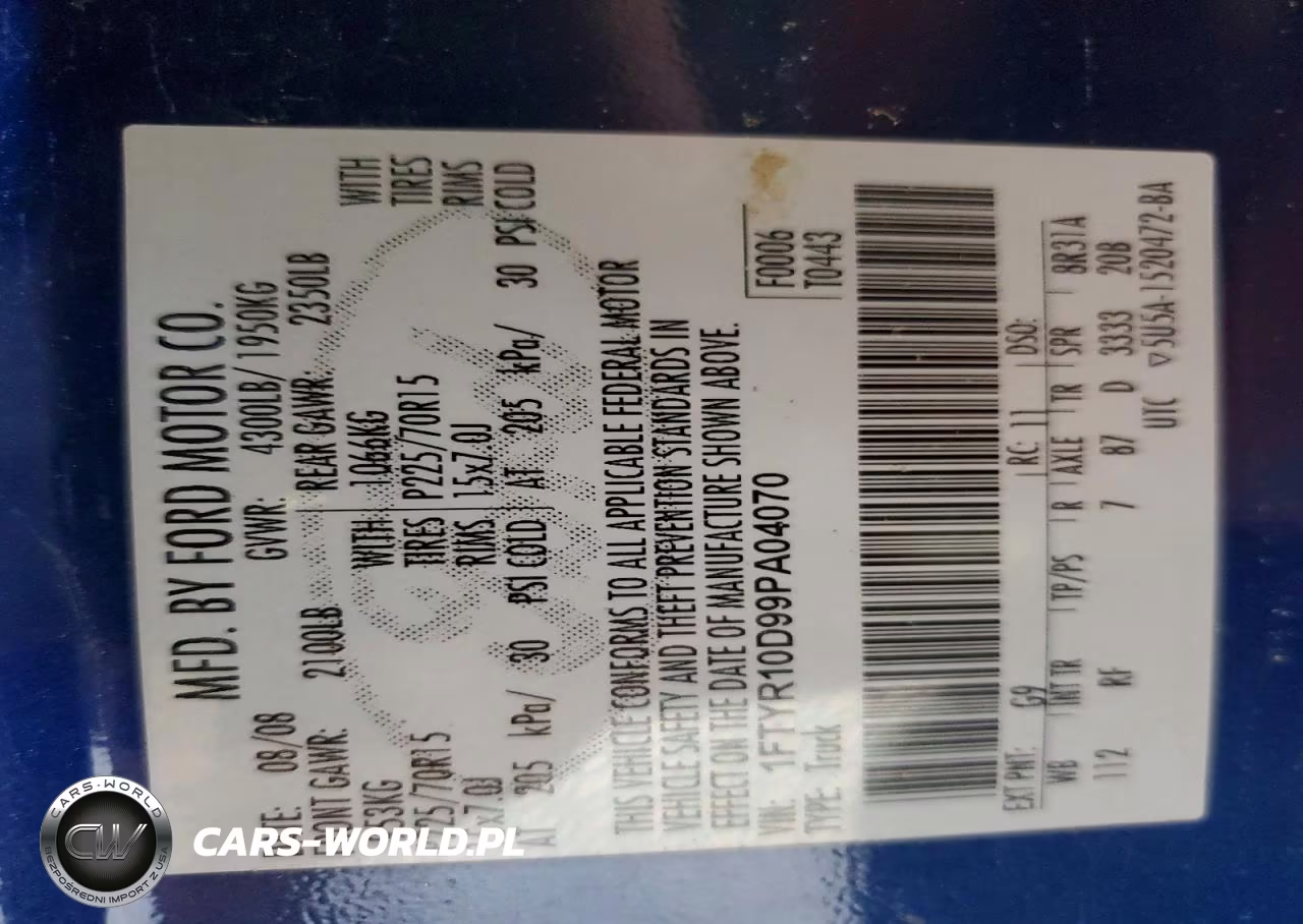 2009 Ford Ranger VIN:1FTYR10D99PA04070 - 12