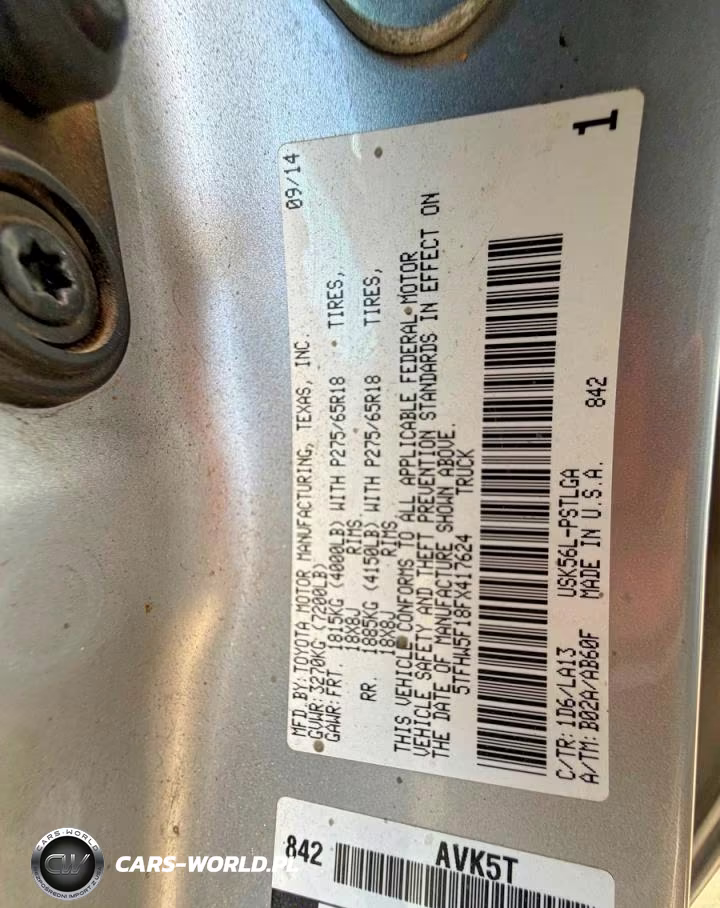 2015 Toyota Tundra Crewmax Limited VIN:5TFHW5F18FX417624 - 10
