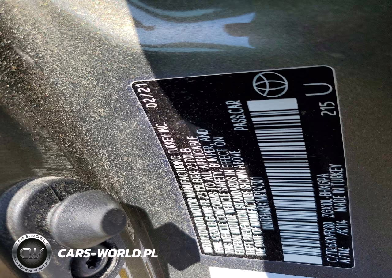2021 Toyota C-Hr Xle VIN:NMTKHMBX1MR124301 - 12