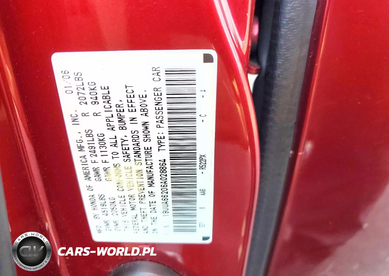 2006 Acura 3.2Tl VIN:19UUA66206A028864 - 12