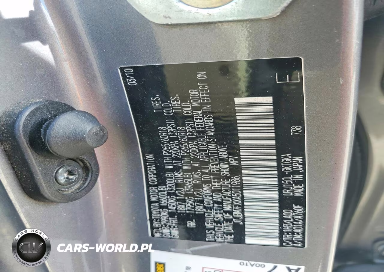 2010 Lexus Gx 460 VIN:JTJBM7FXXA5011986 - 12