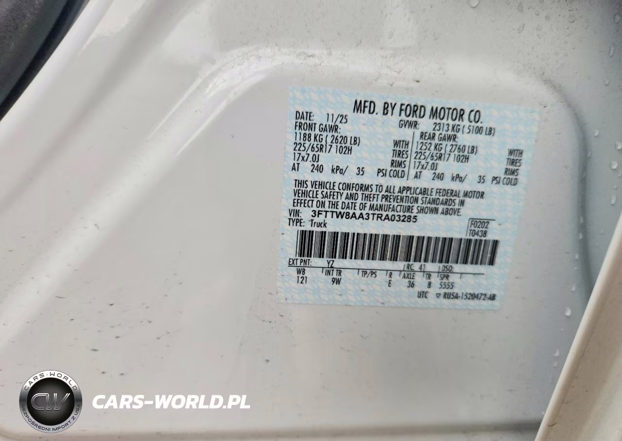 2026 Ford Maverick Xl VIN:3FTTW8AA3TRA03285 - 12