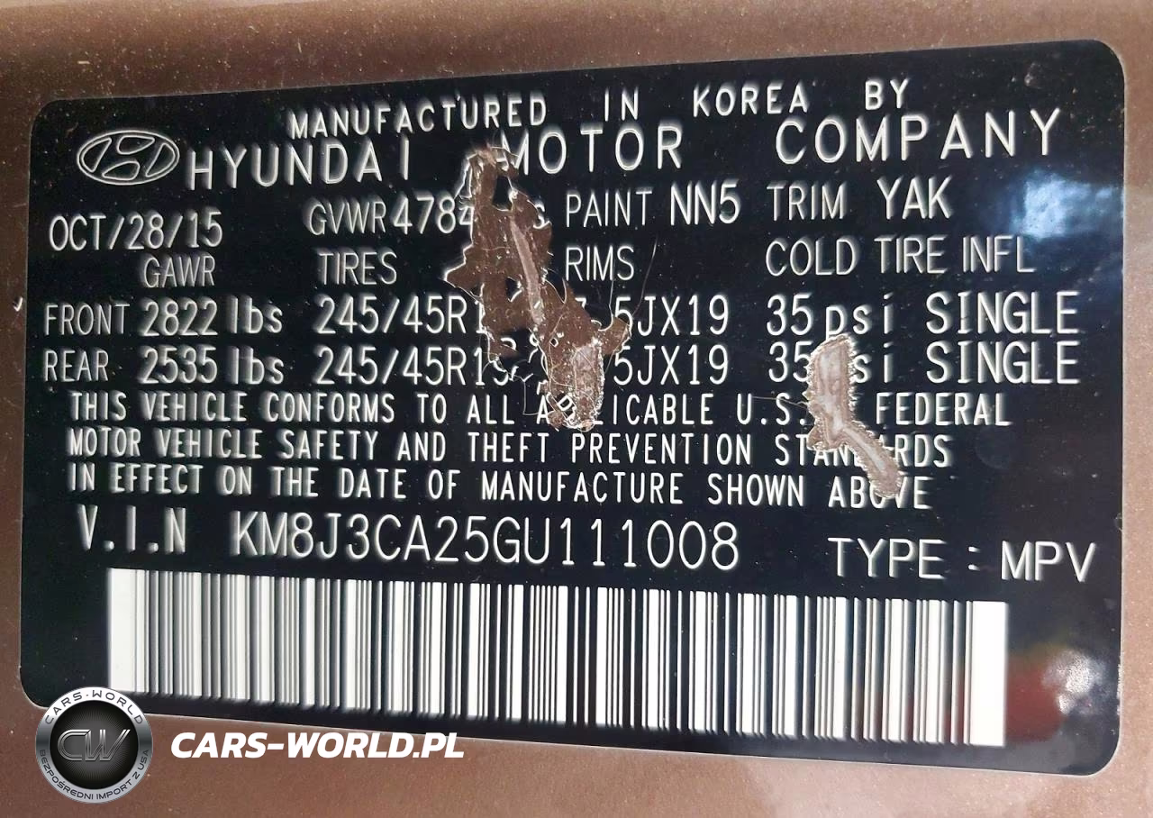 2016 Hyundai Tucson VIN:KM8J3CA25GU111008 - 13