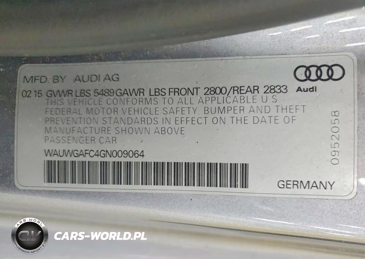 2016 Audi A7 VIN:WAUWGAFC4GN009064 - 12