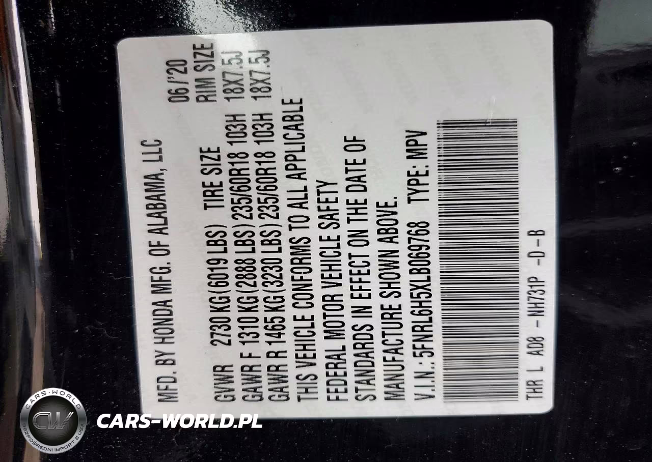 2020 Honda Odyssey Ex VIN:5FNRL6H5XLB069768 - 14
