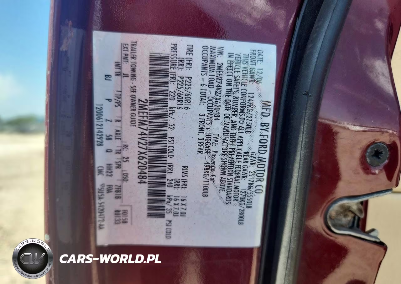 2007 Mercury Grand Marquis Gs VIN:2MEFM74V27X620484 - 13