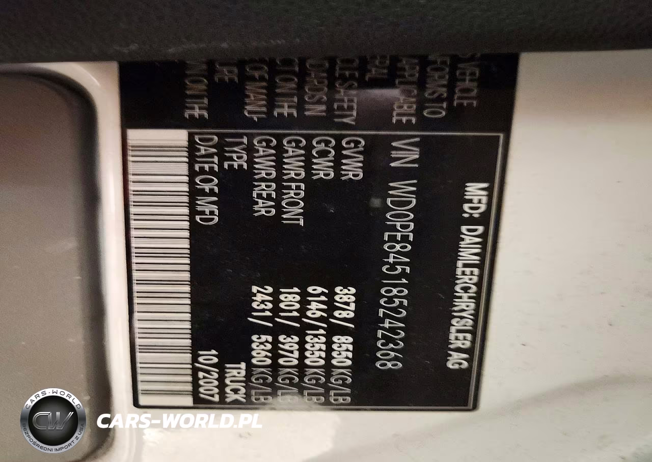 2008 Dodge Sprinter 2500 Delivery Van VIN:WD0PE845185242368 - 12