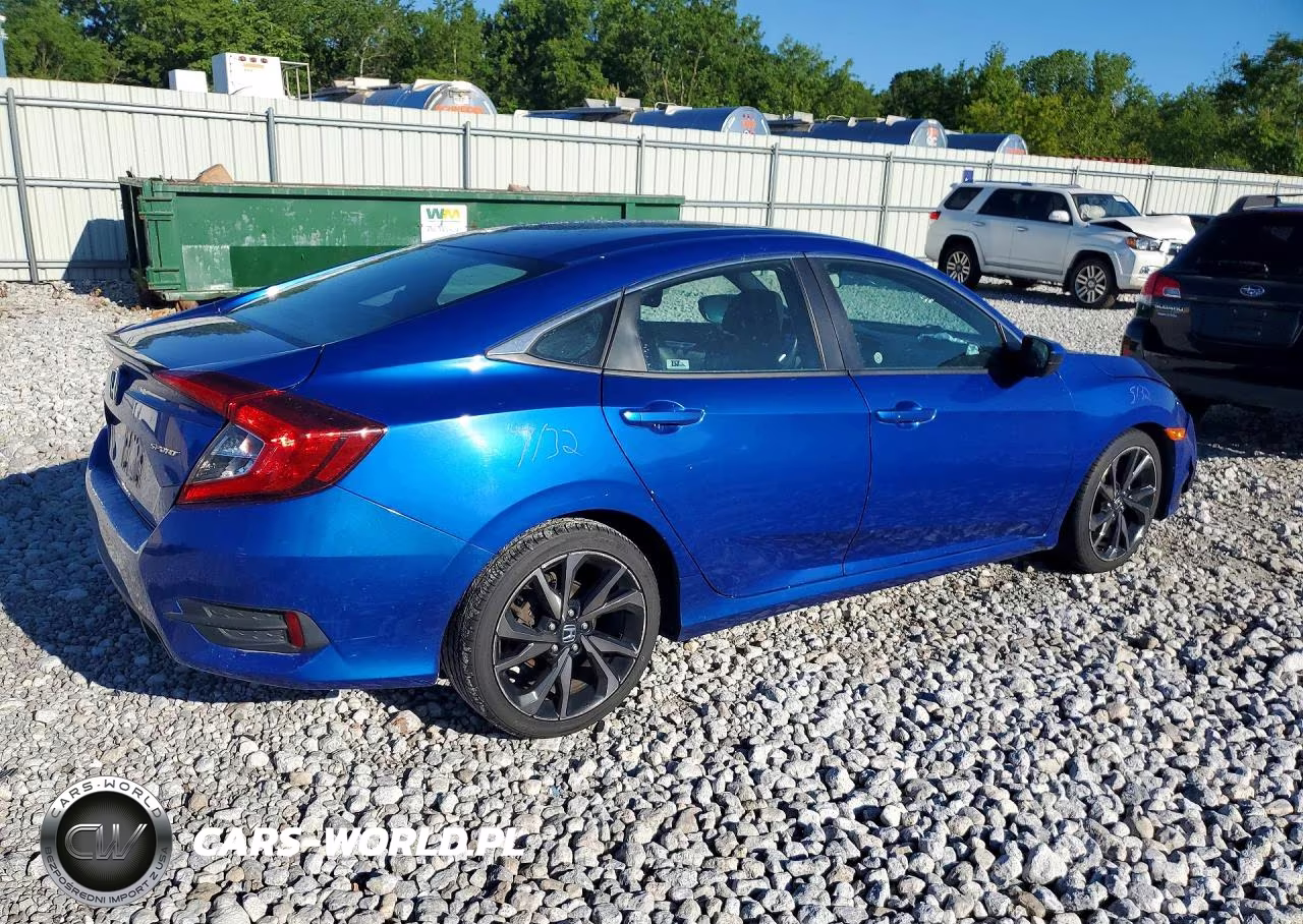 2020 Honda Civic Sport VIN:2HGFC2F8XLH527698 - 3