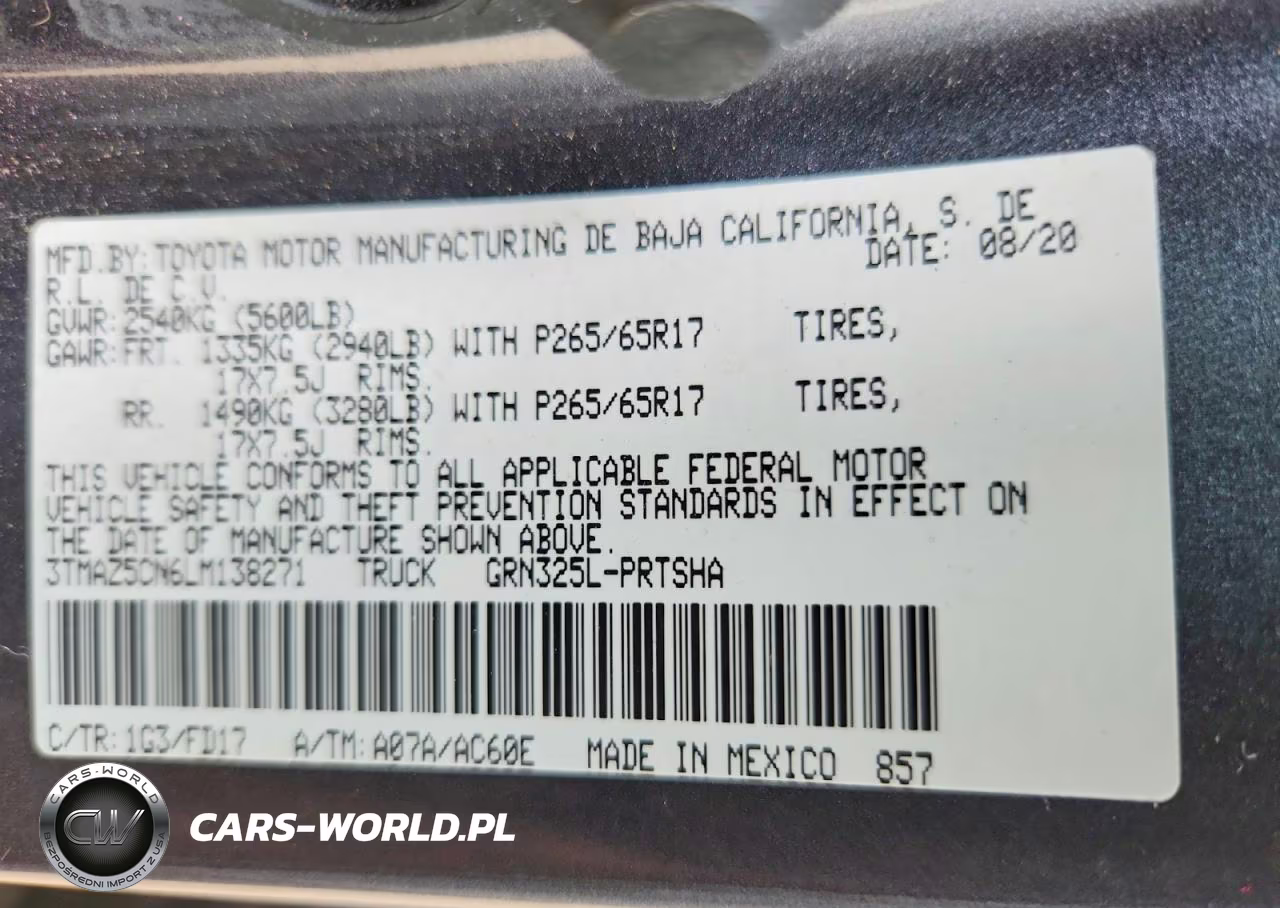2020 Toyota Tacoma Trd Sport VIN:3TMAZ5CN6LM138271 - 13
