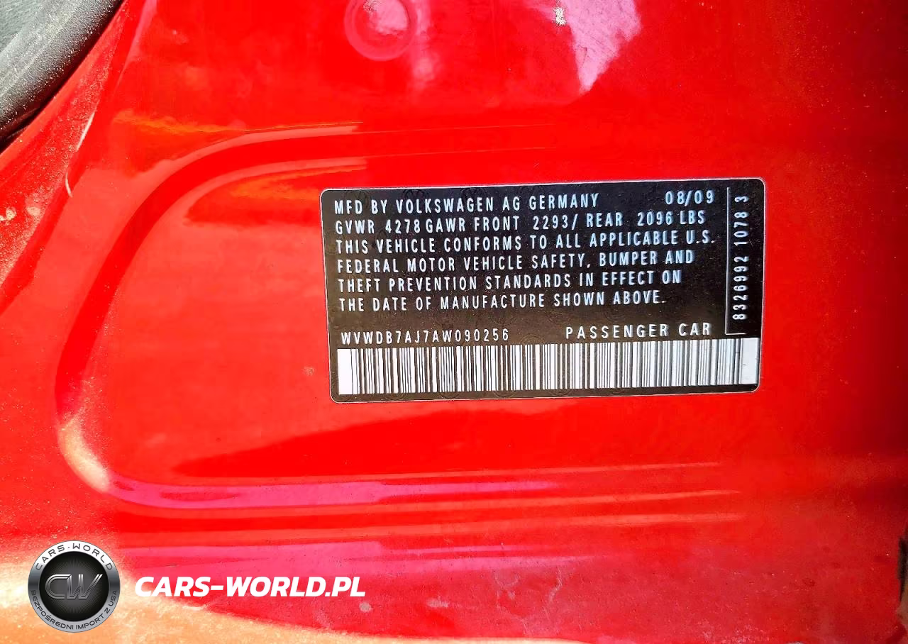 2010 Volkswagen Golf VIN:WVWDB7AJ7AW090256 - 13