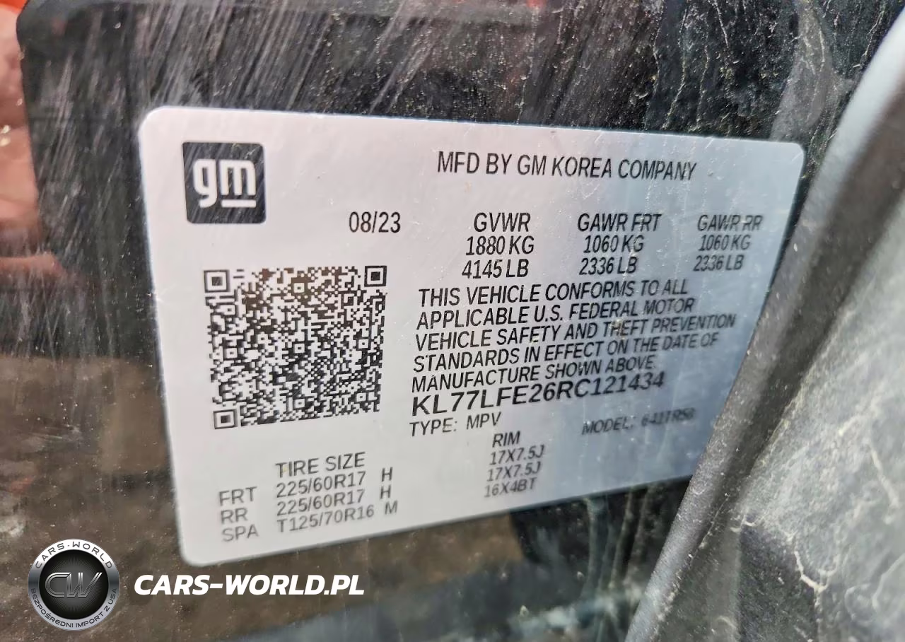 2024 Chevrolet Trax Ls VIN:KL77LFE26RC121434 - 12