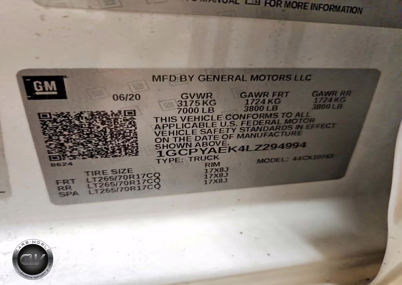 2020 Chevrolet Silverado K1500 VIN:1GCPYAEK4LZ294994 - 12
