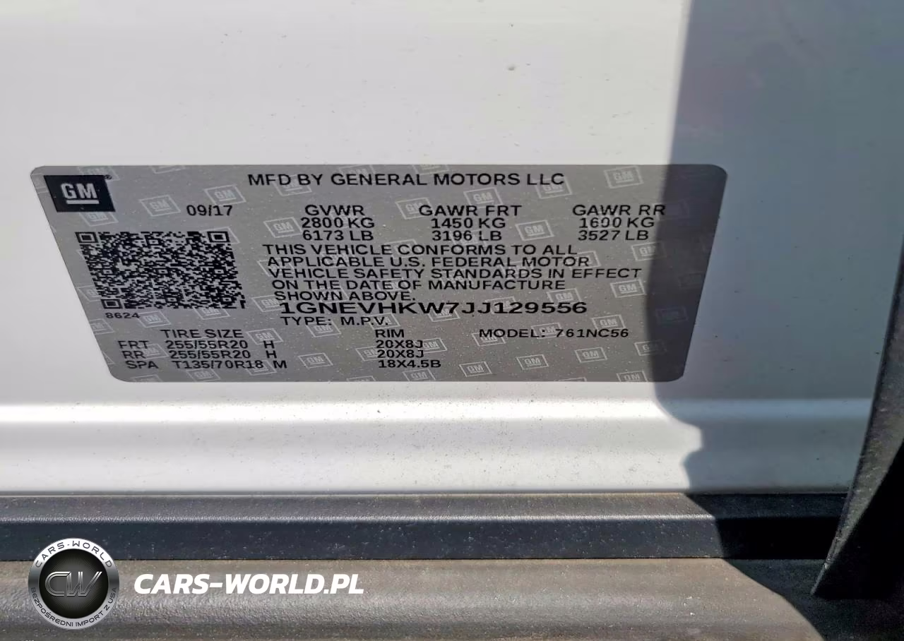 2018 Chevrolet Traverse Lt VIN:1GNEVHKW7JJ129556 - 13