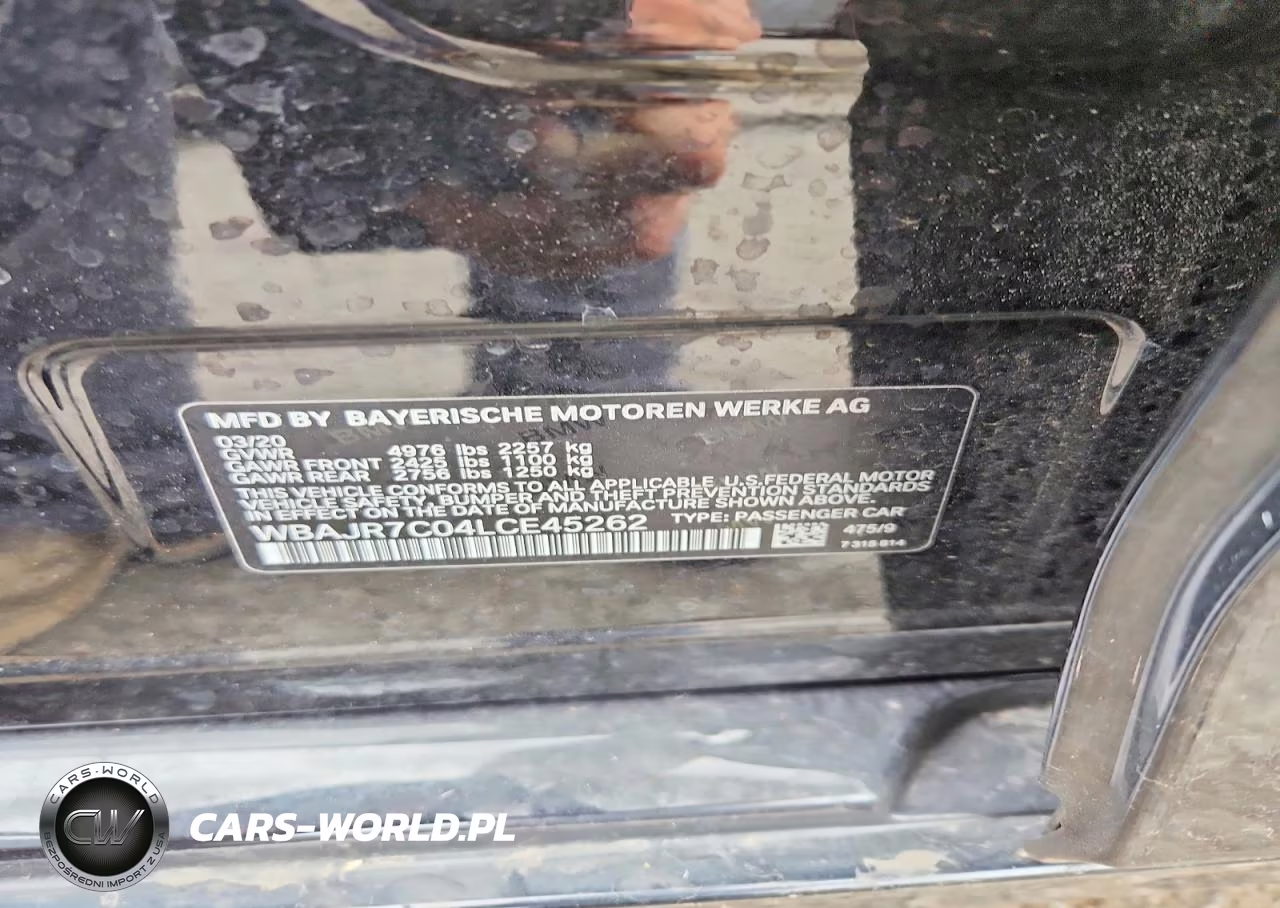 2020 BMW 530 Xi VIN:WBAJR7C04LCE45262 - 12