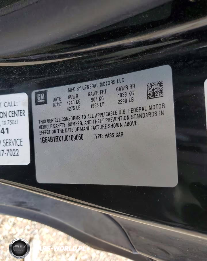 2018 Cadillac Ats Luxury VIN:1G6AB1RX1J0109060 - 12
