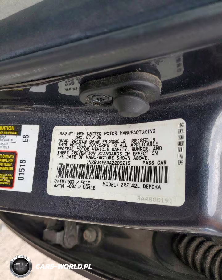 2010 Toyota Corolla Le VIN:1NXBU4EE3AZ209215 - 12