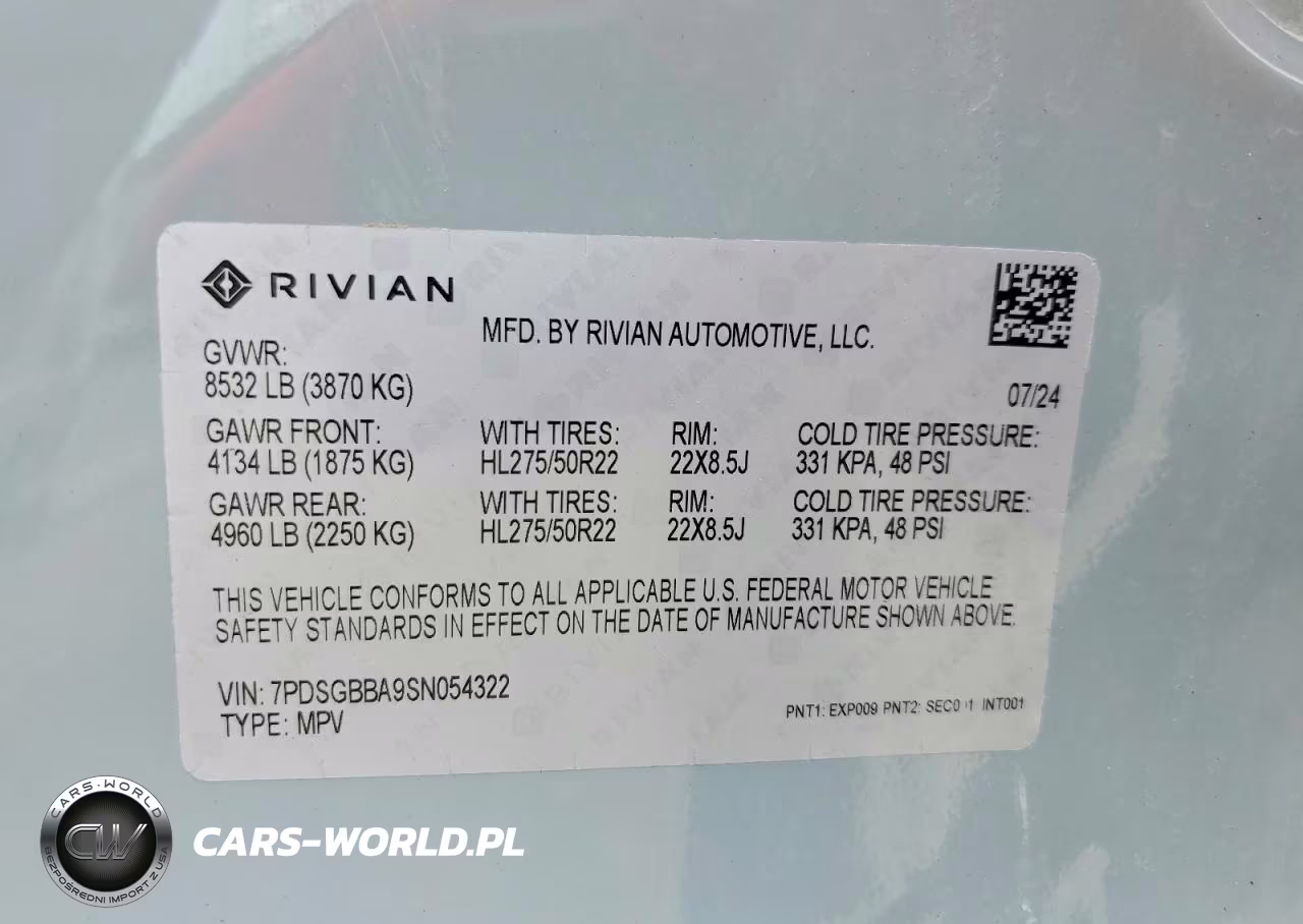 2025 Rivian R1S Adventure Dual Motor Large Pack-Adventure Dual Motor Max Pack VIN:7PDSGBBA9SN054322 - 13