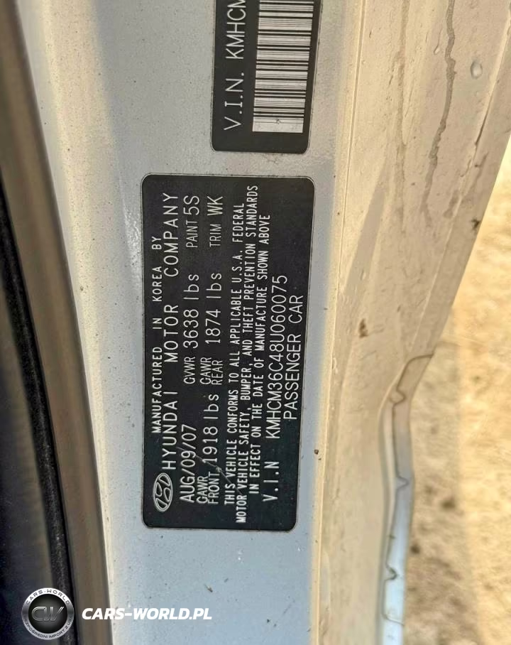 2008 Hyundai Accent Gs VIN:KMHCM36C48U060075 - 10