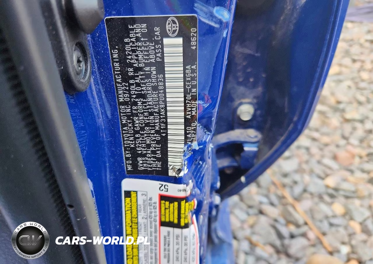 2023 Toyota Camry Xle VIN:4T1F31AK8PU048836 - 12