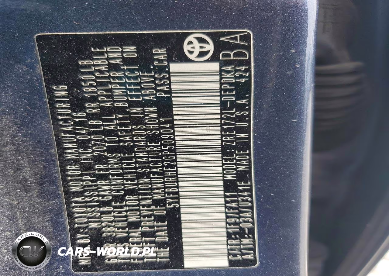 2016 Toyota Corolla L VIN:5YFBURHE2GP509041 - 12